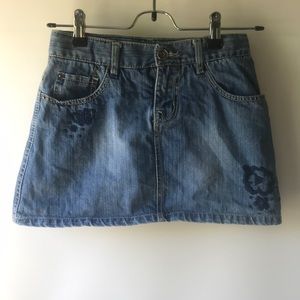 Children’s Place Denim Skirt w/ Embroidery Detail